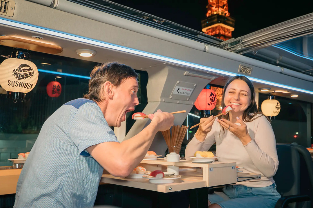 Tokyo Launches World's First Sushi Bus for Unique Dining Experience