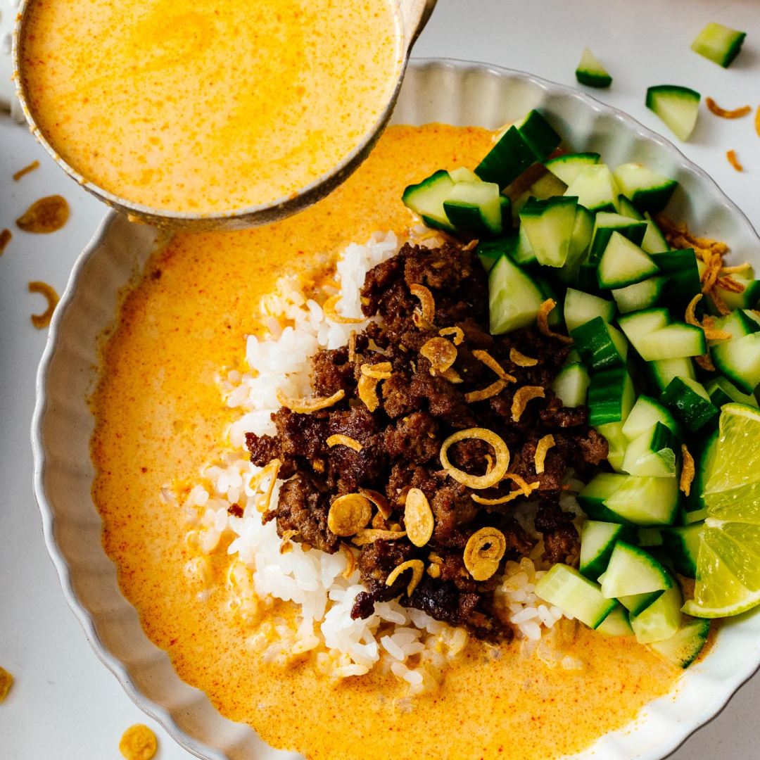 Crispy Beef Brothy Rice Bowls: A Comforting Asian Dish